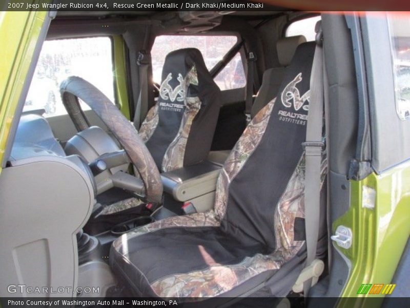 Rescue Green Metallic / Dark Khaki/Medium Khaki 2007 Jeep Wrangler Rubicon 4x4