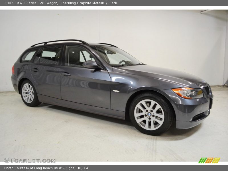 Sparkling Graphite Metallic / Black 2007 BMW 3 Series 328i Wagon