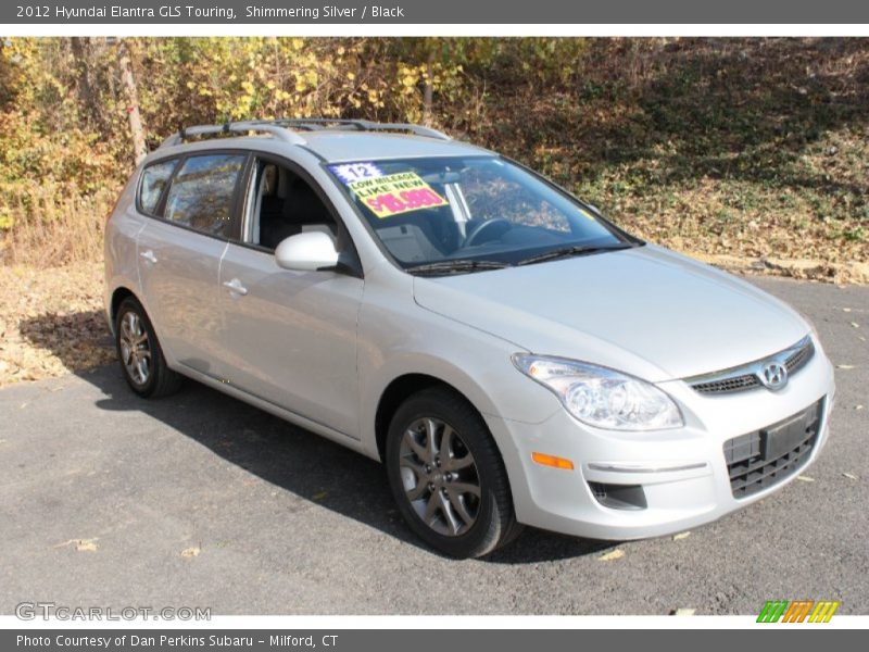 Shimmering Silver / Black 2012 Hyundai Elantra GLS Touring