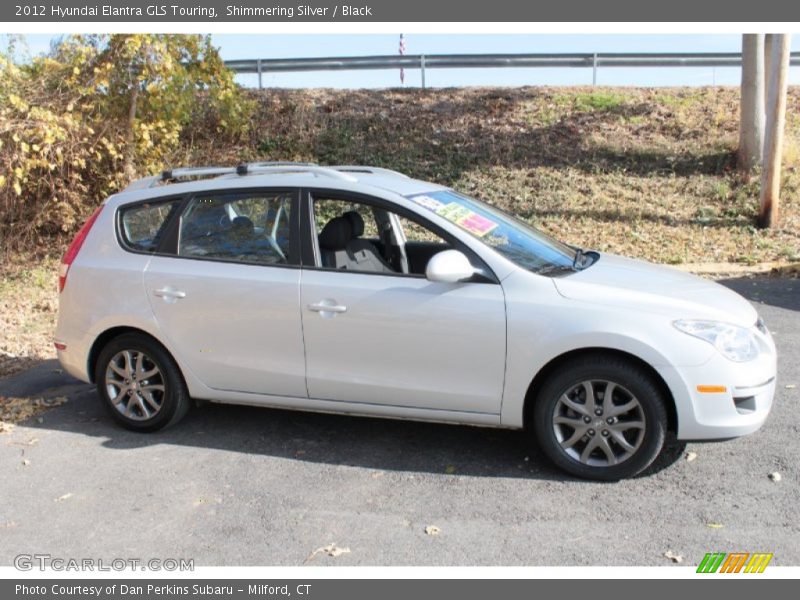 Shimmering Silver / Black 2012 Hyundai Elantra GLS Touring