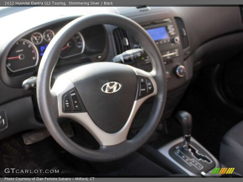Shimmering Silver / Black 2012 Hyundai Elantra GLS Touring