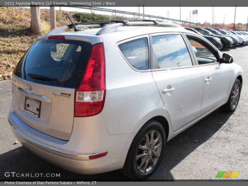 Shimmering Silver / Black 2012 Hyundai Elantra GLS Touring