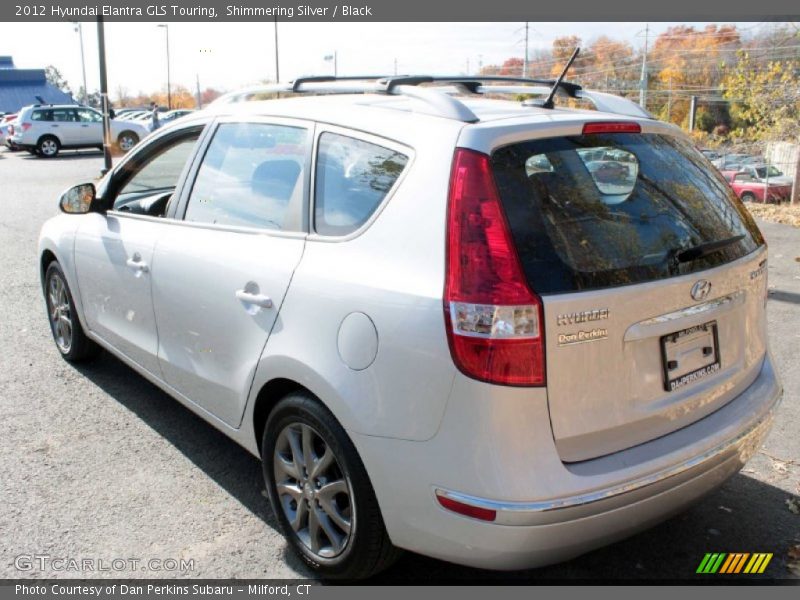 Shimmering Silver / Black 2012 Hyundai Elantra GLS Touring