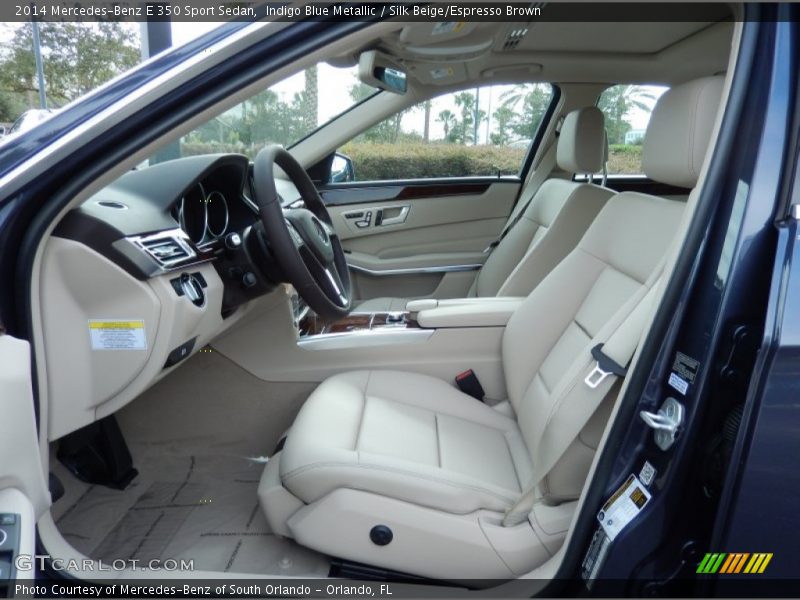  2014 E 350 Sport Sedan Silk Beige/Espresso Brown Interior