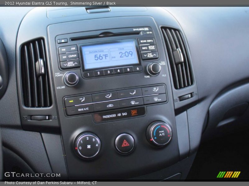 Shimmering Silver / Black 2012 Hyundai Elantra GLS Touring