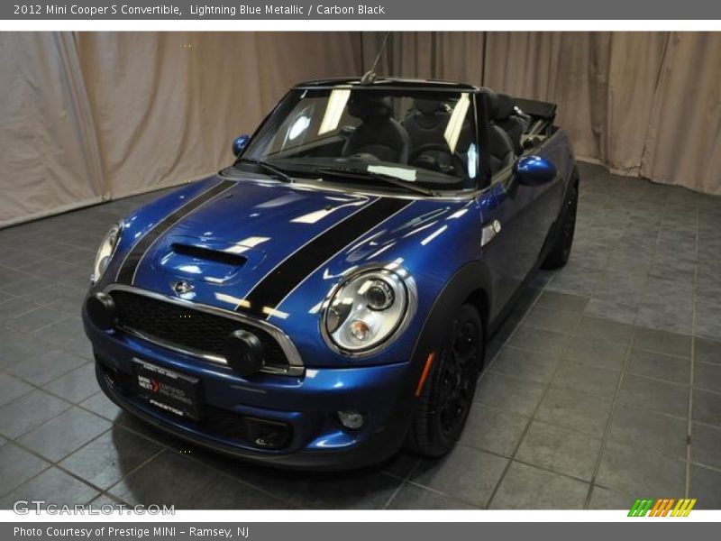 Lightning Blue Metallic / Carbon Black 2012 Mini Cooper S Convertible
