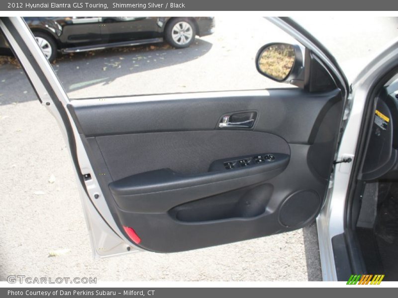 Shimmering Silver / Black 2012 Hyundai Elantra GLS Touring