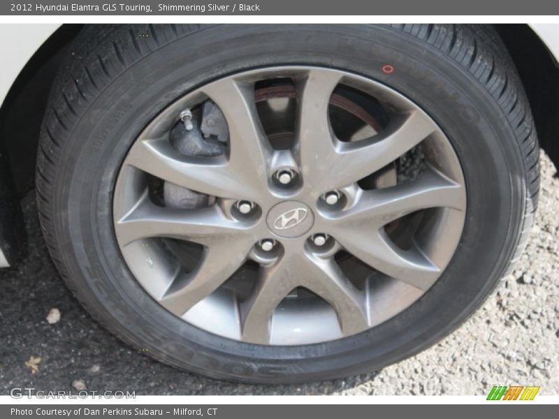 Shimmering Silver / Black 2012 Hyundai Elantra GLS Touring