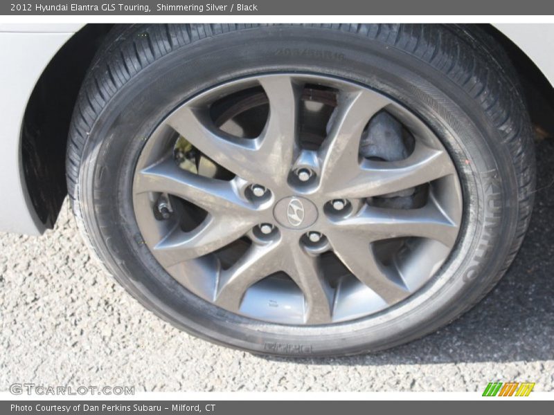 Shimmering Silver / Black 2012 Hyundai Elantra GLS Touring
