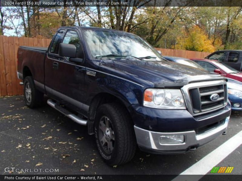 True Blue Metallic / Dark Flint 2004 Ford F150 XLT Regular Cab 4x4