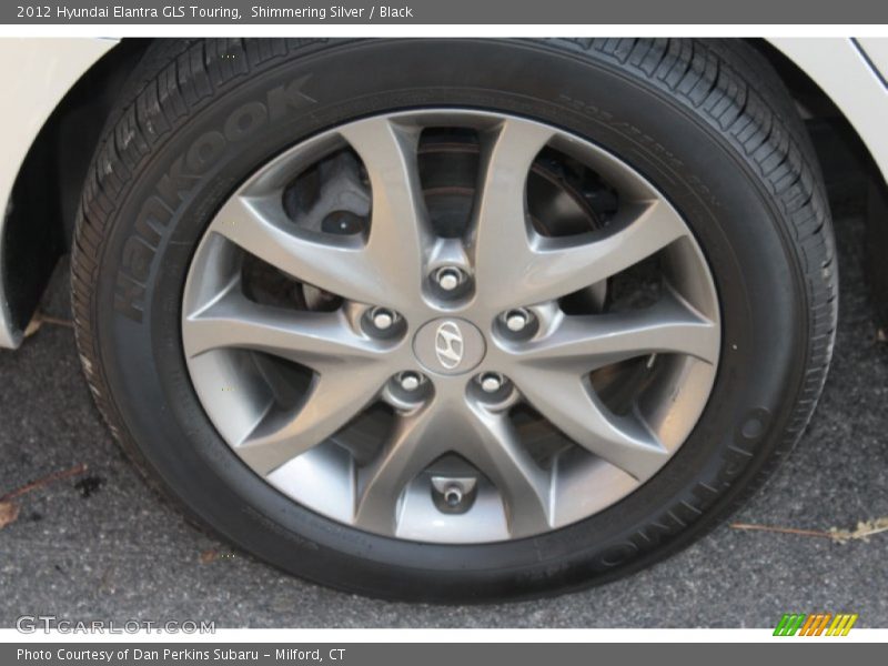 Shimmering Silver / Black 2012 Hyundai Elantra GLS Touring