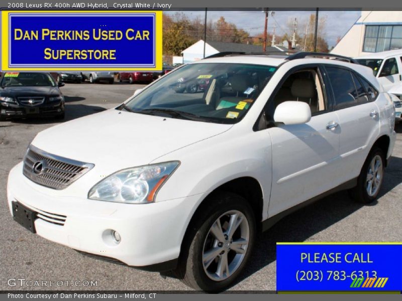 Crystal White / Ivory 2008 Lexus RX 400h AWD Hybrid