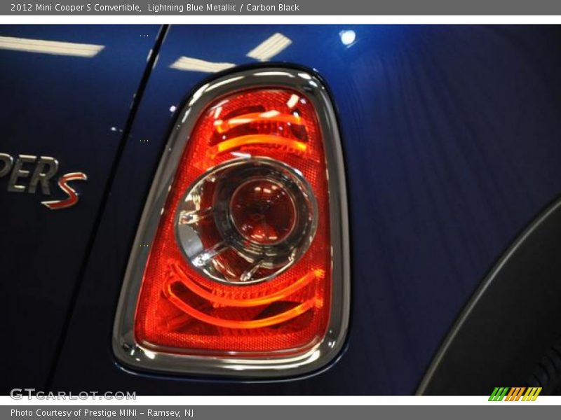 Lightning Blue Metallic / Carbon Black 2012 Mini Cooper S Convertible