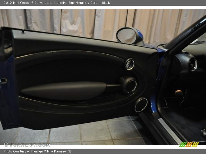 Lightning Blue Metallic / Carbon Black 2012 Mini Cooper S Convertible