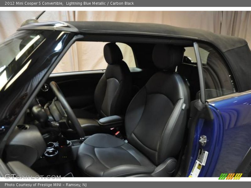 Lightning Blue Metallic / Carbon Black 2012 Mini Cooper S Convertible