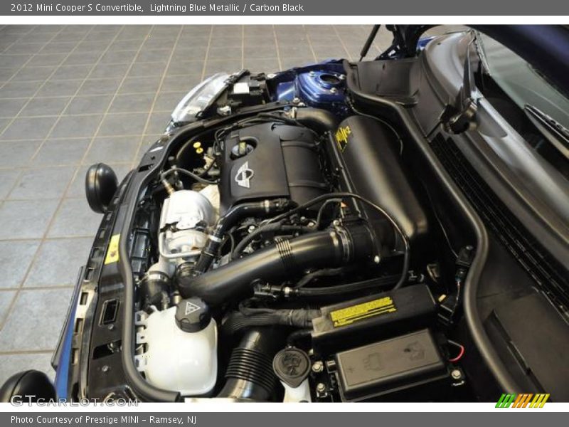 Lightning Blue Metallic / Carbon Black 2012 Mini Cooper S Convertible
