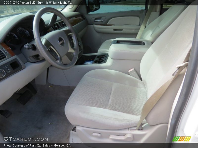 Summit White / Light Tan 2007 GMC Yukon SLE