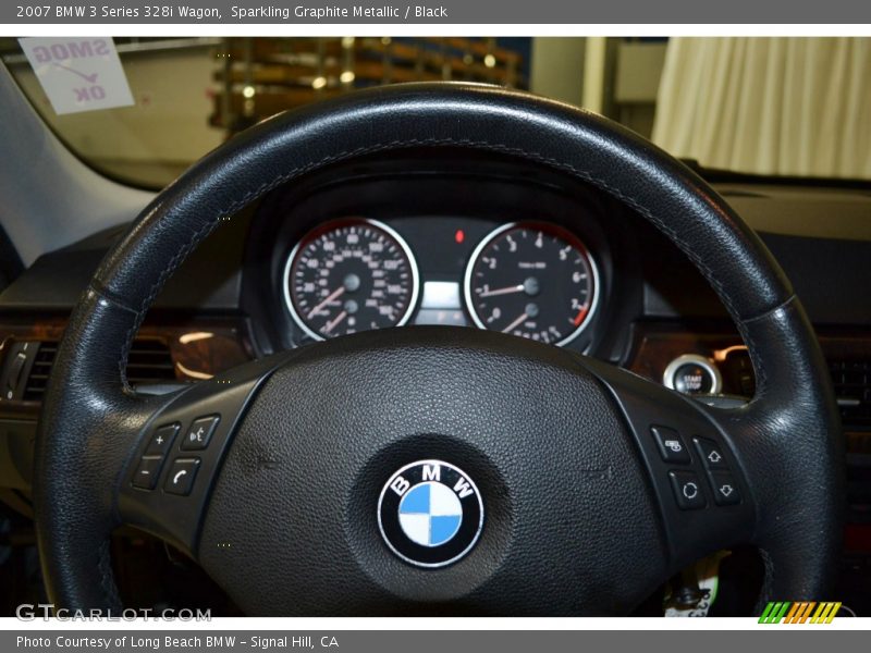 Sparkling Graphite Metallic / Black 2007 BMW 3 Series 328i Wagon