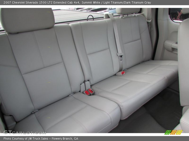 Summit White / Light Titanium/Dark Titanium Gray 2007 Chevrolet Silverado 1500 LTZ Extended Cab 4x4