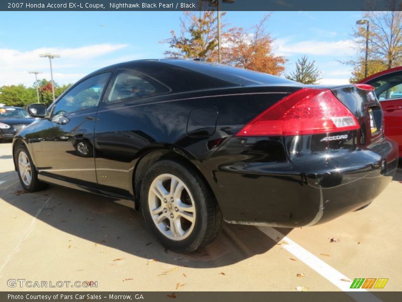 Nighthawk Black Pearl / Black 2007 Honda Accord EX-L Coupe