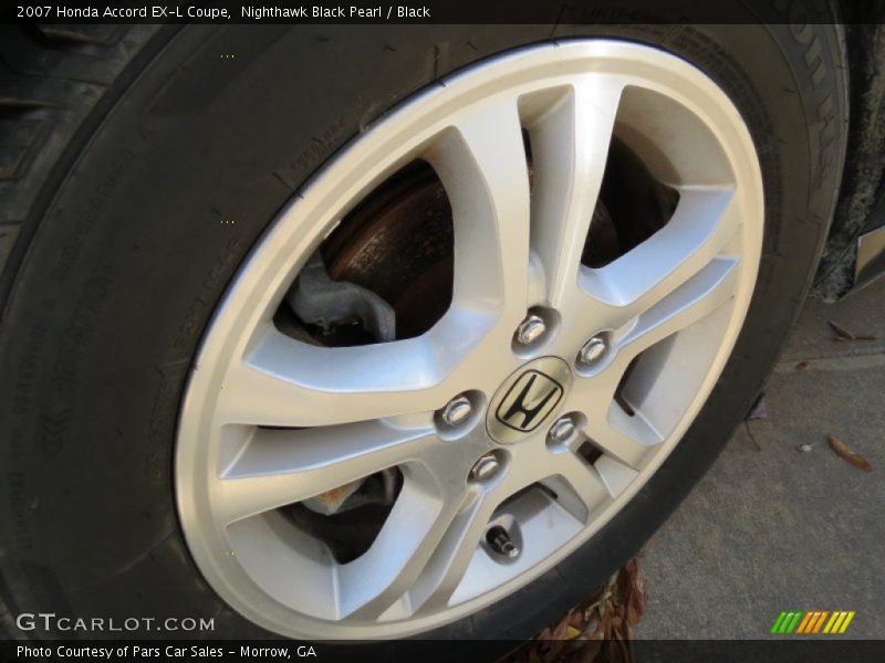 Nighthawk Black Pearl / Black 2007 Honda Accord EX-L Coupe