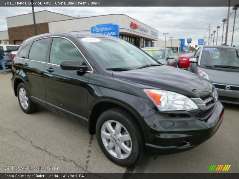 Crystal Black Pearl / Black 2011 Honda CR-V SE 4WD