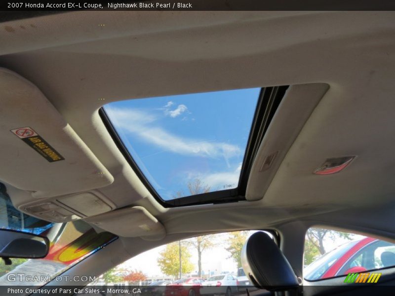 Nighthawk Black Pearl / Black 2007 Honda Accord EX-L Coupe