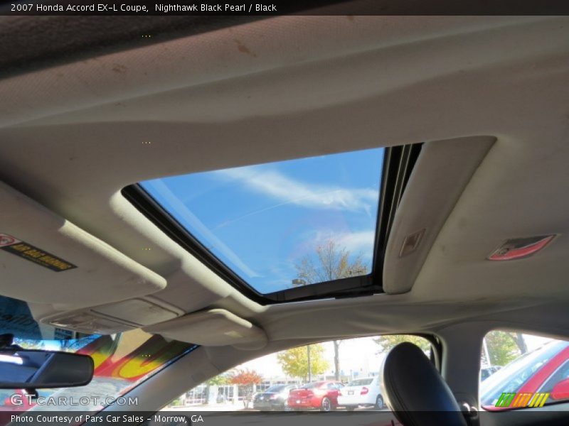 Nighthawk Black Pearl / Black 2007 Honda Accord EX-L Coupe