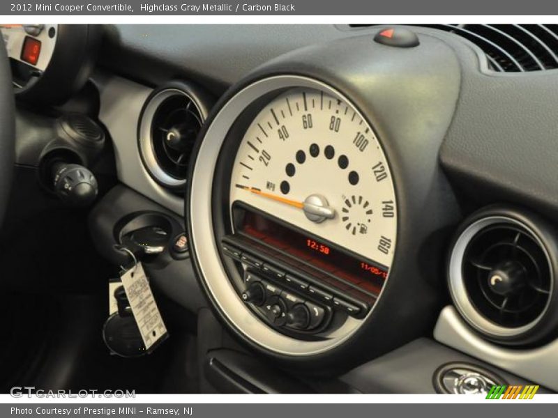 Highclass Gray Metallic / Carbon Black 2012 Mini Cooper Convertible