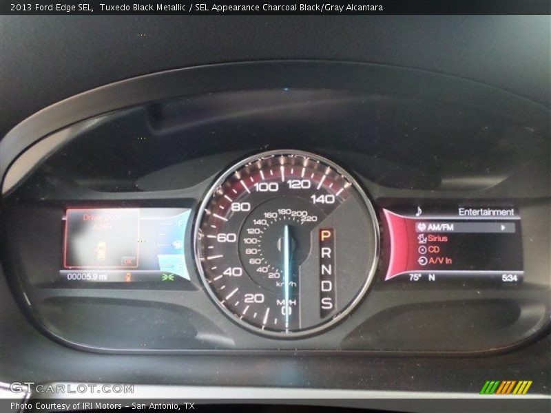 Tuxedo Black Metallic / SEL Appearance Charcoal Black/Gray Alcantara 2013 Ford Edge SEL