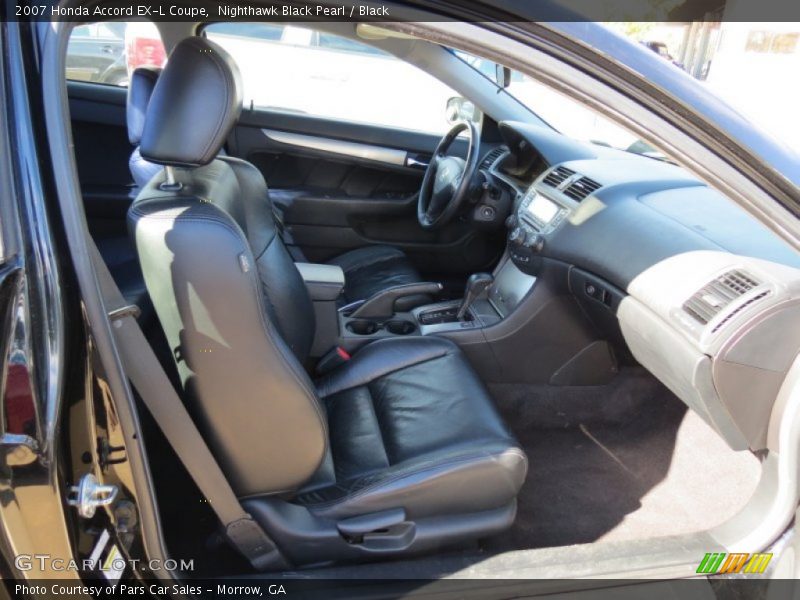 Nighthawk Black Pearl / Black 2007 Honda Accord EX-L Coupe