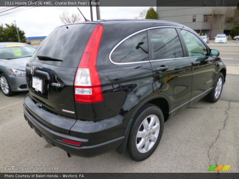 Crystal Black Pearl / Black 2011 Honda CR-V SE 4WD