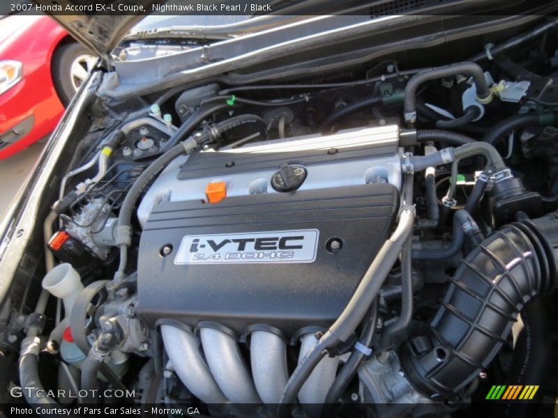 Nighthawk Black Pearl / Black 2007 Honda Accord EX-L Coupe