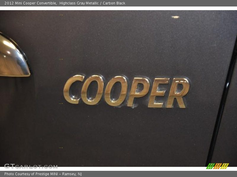 Highclass Gray Metallic / Carbon Black 2012 Mini Cooper Convertible