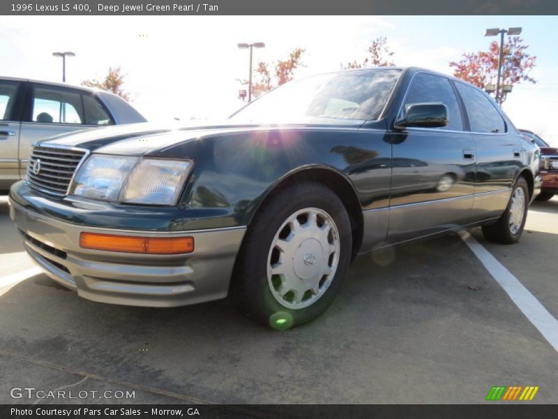 Deep Jewel Green Pearl / Tan 1996 Lexus LS 400