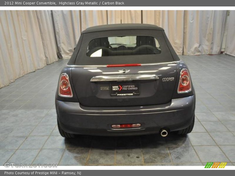 Highclass Gray Metallic / Carbon Black 2012 Mini Cooper Convertible