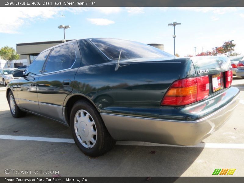 Deep Jewel Green Pearl / Tan 1996 Lexus LS 400