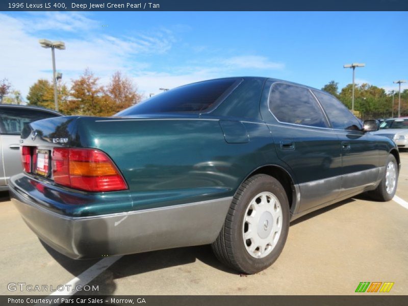 Deep Jewel Green Pearl / Tan 1996 Lexus LS 400