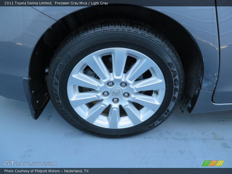 Predawn Gray Mica / Light Gray 2011 Toyota Sienna Limited