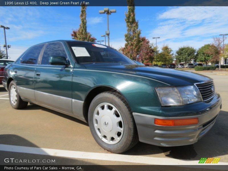 Deep Jewel Green Pearl / Tan 1996 Lexus LS 400