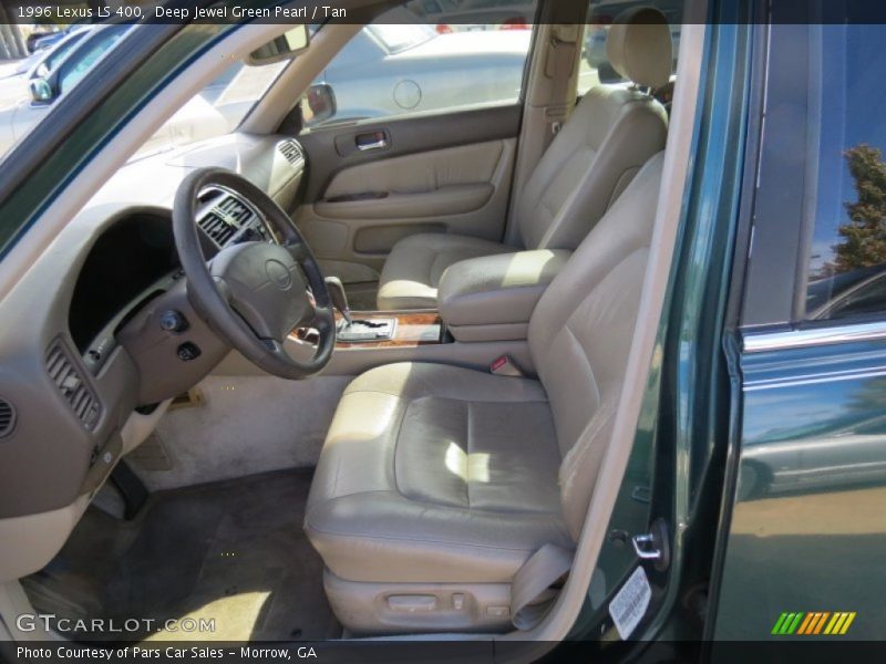 Deep Jewel Green Pearl / Tan 1996 Lexus LS 400