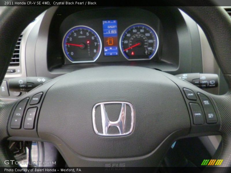 Crystal Black Pearl / Black 2011 Honda CR-V SE 4WD