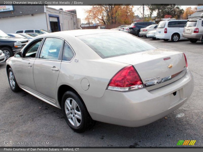 Gold Mist Metallic / Ebony 2009 Chevrolet Impala LS