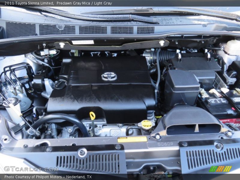 Predawn Gray Mica / Light Gray 2011 Toyota Sienna Limited