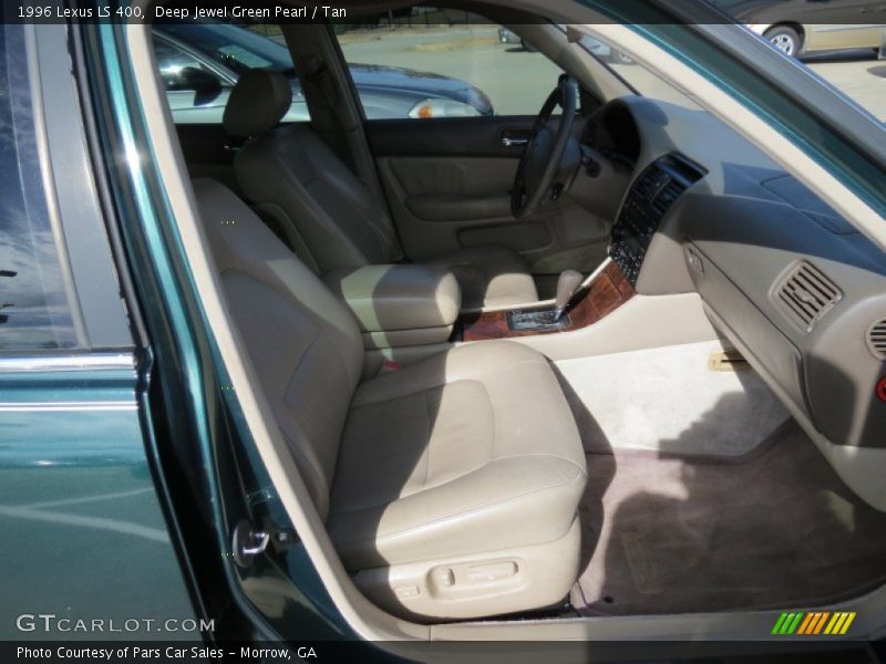 Deep Jewel Green Pearl / Tan 1996 Lexus LS 400