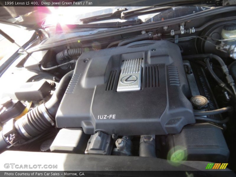 Deep Jewel Green Pearl / Tan 1996 Lexus LS 400