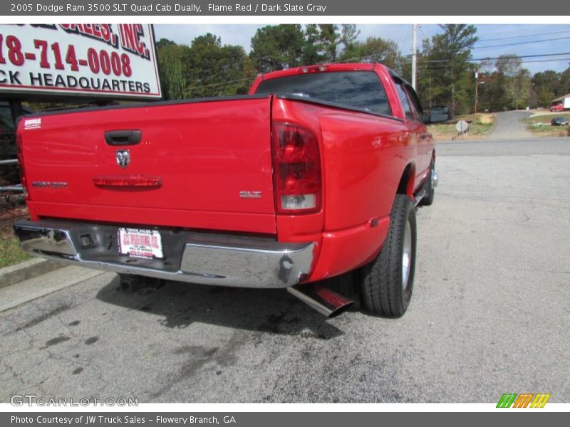 Flame Red / Dark Slate Gray 2005 Dodge Ram 3500 SLT Quad Cab Dually
