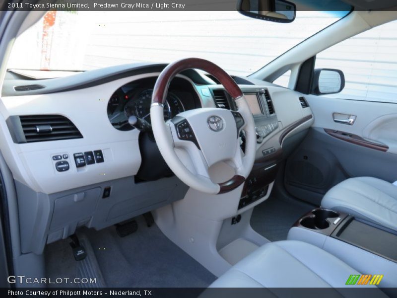 Predawn Gray Mica / Light Gray 2011 Toyota Sienna Limited