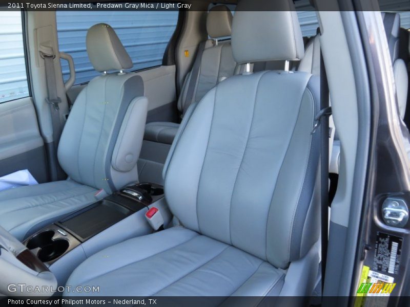Predawn Gray Mica / Light Gray 2011 Toyota Sienna Limited