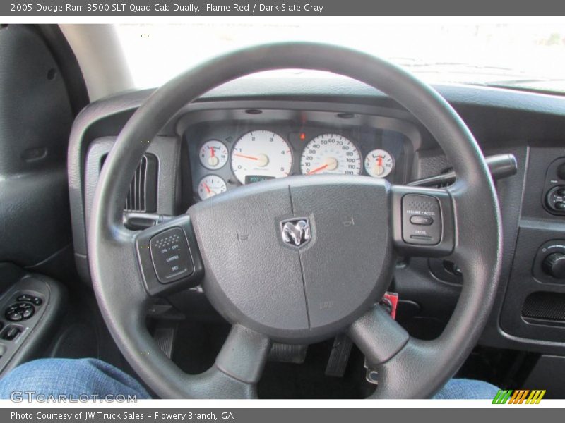 Flame Red / Dark Slate Gray 2005 Dodge Ram 3500 SLT Quad Cab Dually